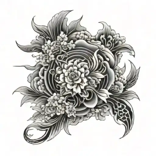 japanese words mogiya tattoo design idea