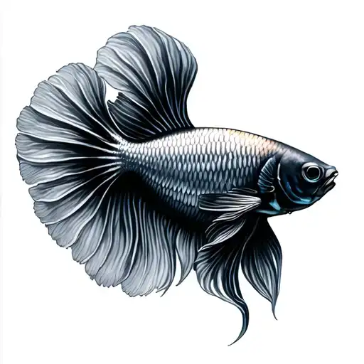 Betta Fish tattoo design idea