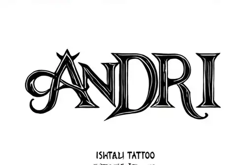"Andri" tattoo design idea