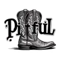 "Pitiful " Cowboy Boot tattoo design idea
