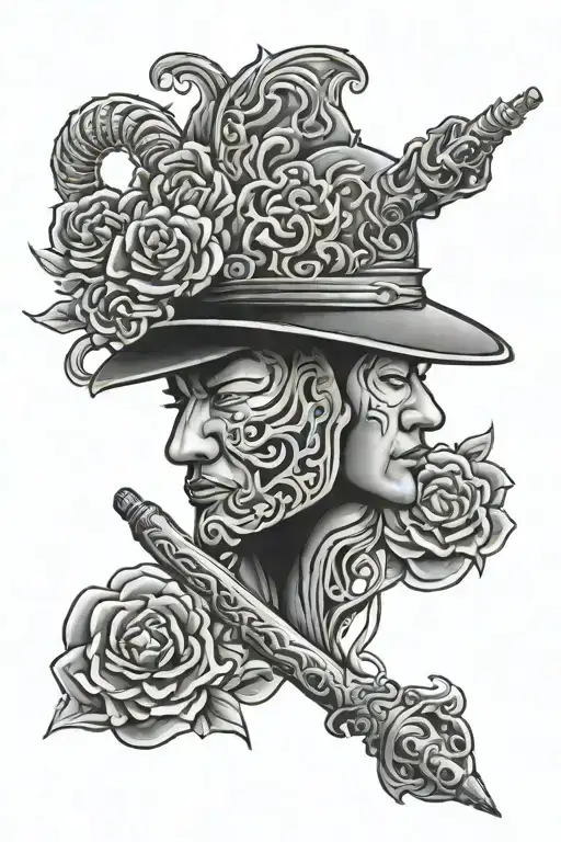 gangster, china tattoo design idea