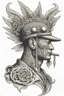 gangster, china tattoo design idea