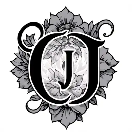 Cj Initials tattoo design idea