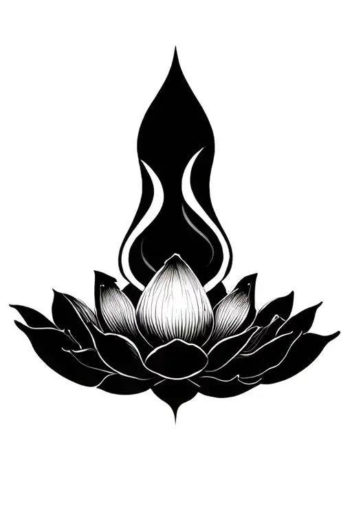 lotus flower, solar symbol, symbol, visionary, wave or movement, evolution tattoo design idea