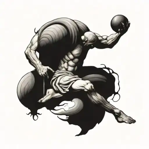 Sisyphus tattoo design idea