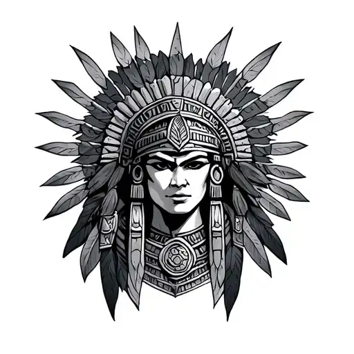 Aztec Armor tattoo design idea