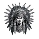 Aztec Armor tattoo design idea