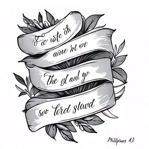 Philippians 4 13 tattoo design idea
