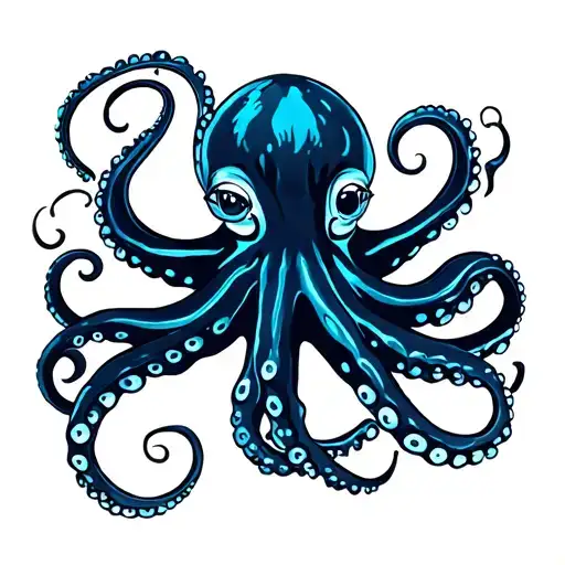 octopus tentacles tattoo design idea