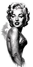 Marilyn Monroe tattoo design idea