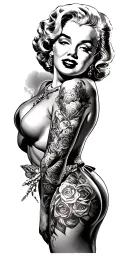Marilyn Monroe tattoo design idea