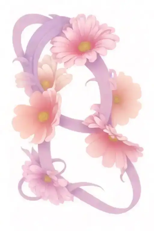 flowers intertwined gerbera daisies intertwined tattoo design idea