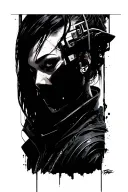 cyberpunk 2077 character immersed tattoo design idea