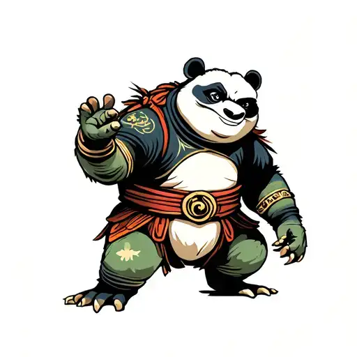 master oogway kung fu panda tattoo design idea