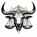 libra and taurus hand tattoo tattoo design idea