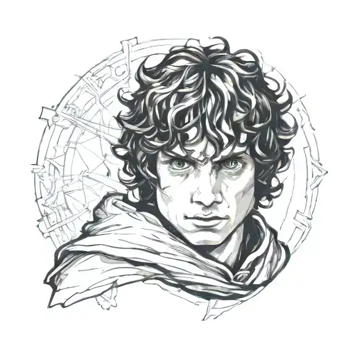 Frodo flash design tattoo design idea