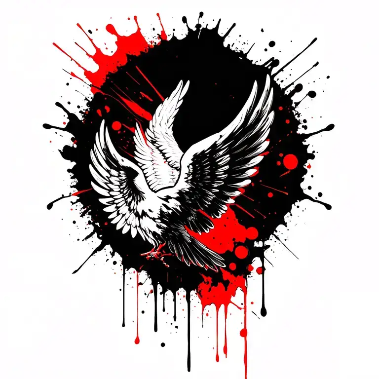 wings tattoo design idea