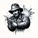 Electrician tattoo design idea