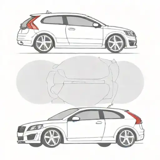 volvo c30 tattoo design idea