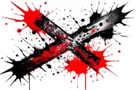 Spike Cross tattoo design idea