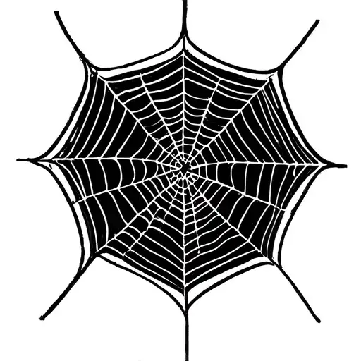 spider webs entwined, spider webs only, no spider, fine line, detail tattoo design idea