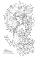 "quietly but it definitely shines" lyrics starlight tattoo design idea