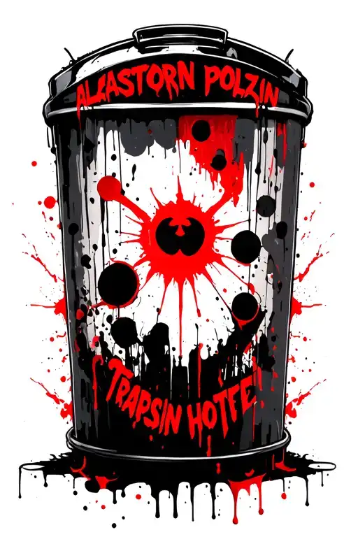 Alastor hazbin hotel tattoo design idea