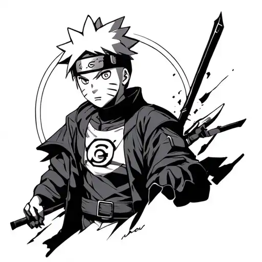 Boruto Karma tattoo design idea