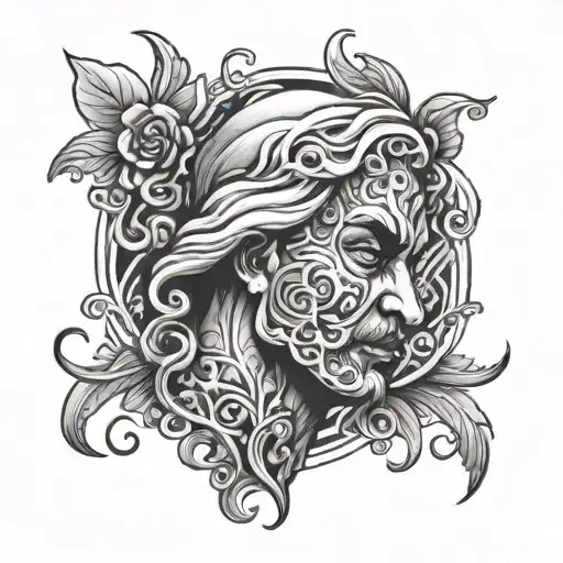 love Fati man tattoo design idea