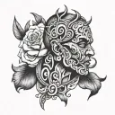 love Fati man tattoo design idea