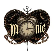 "Mélanie" Clock Heart Chains tattoo design idea