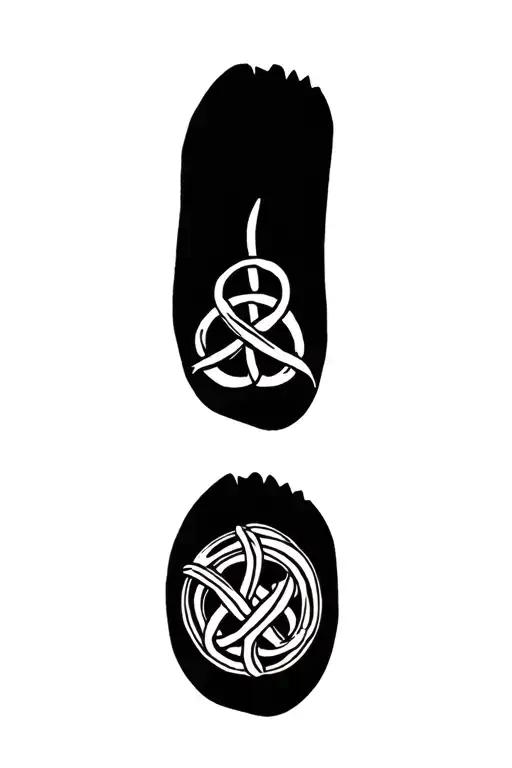 witches knot tattoo design idea