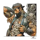 man dancer turned actor embracing the concept tattoo design idea