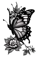 buddha scotland butterfly tattoo design idea