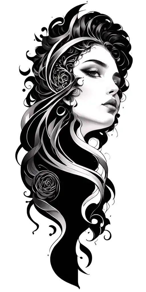 Hélier Mergage and Intense Gemini Fusion tattoo design idea