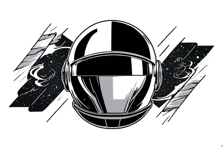interstella 5555 daft punk tattoo design idea