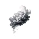 Filler Clouds and Smoke tattoo design idea
