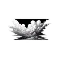 Filler Clouds and Smoke tattoo design idea