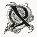 birthday date 11/14/2005 in roma numeral date with a Scorpio sign tattoo design idea