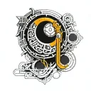 birthday date 11/14/2005 in roma numeral date with a Scorpio sign tattoo design idea