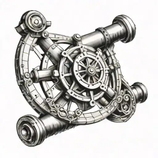 Sextant tattoo design idea