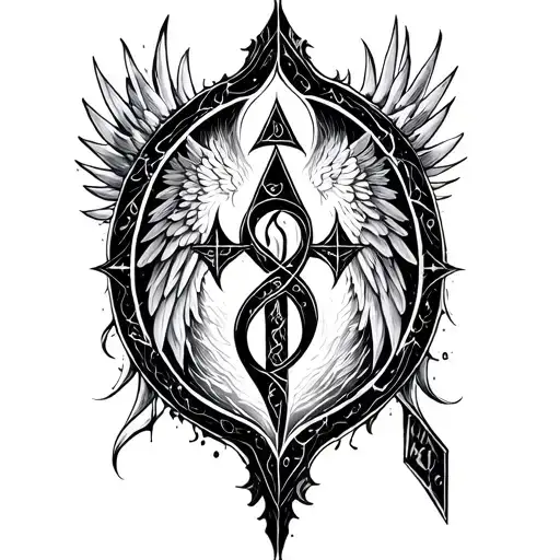 the angelic rune from the shadowhunters series  tattoo design idea