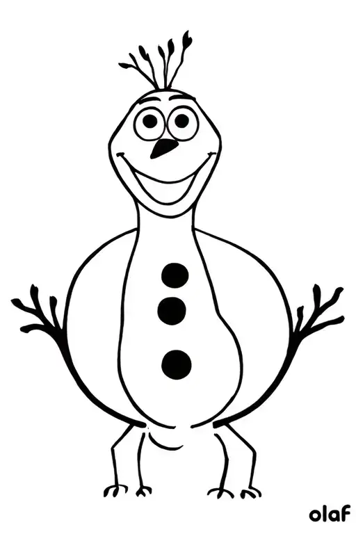 Olaf tattoo design idea