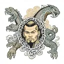 Chris brown tattoo design idea