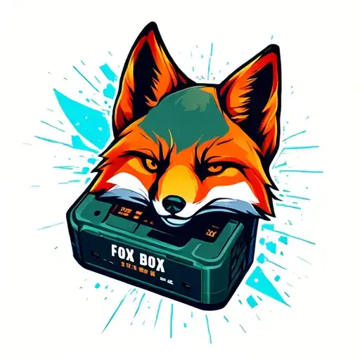 "Fox Box" "Fox Box" Product logo for a mobile satelite battery pack for the military. tattoo design idea