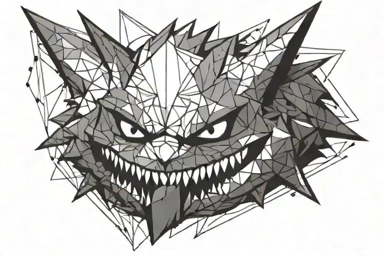 Gengar Pokémon tattoo design idea