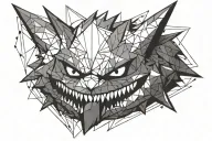 Gengar Pokémon tattoo design idea