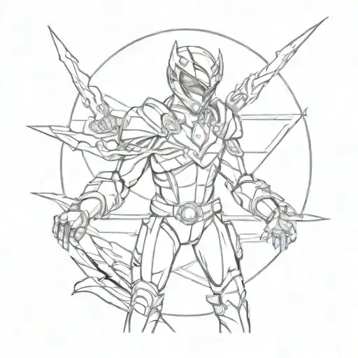 power rangers tattoo design idea