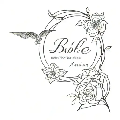 Bible verse tattoo design idea