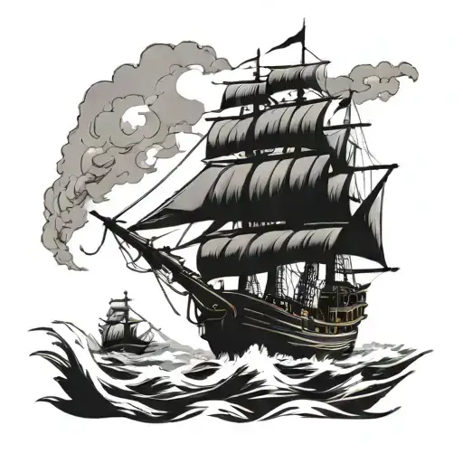 goonies pirate ship better tattoo design idea